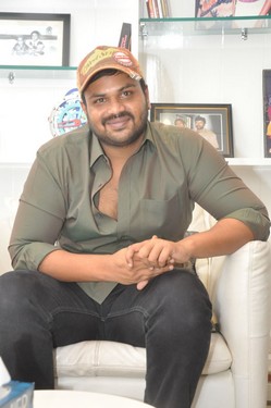 Manoj Interview Stills at Attack Movie